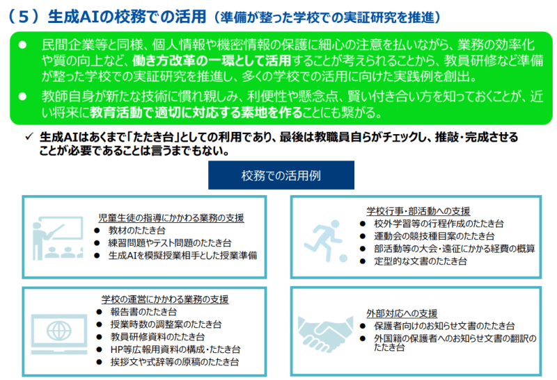 生成AIのガイドライン